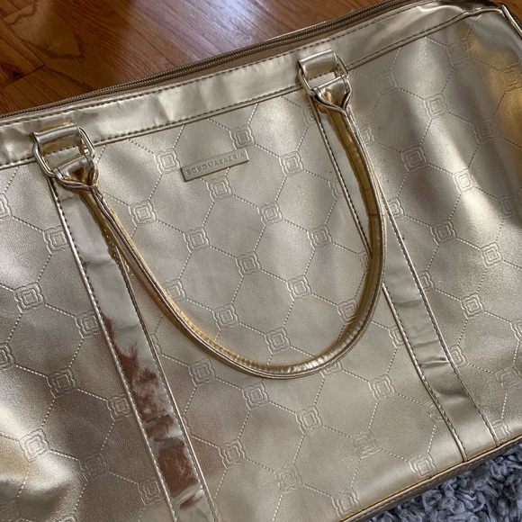 BCBGMAXAZRIA Gold Duffle Bag - Picture 3 of 8